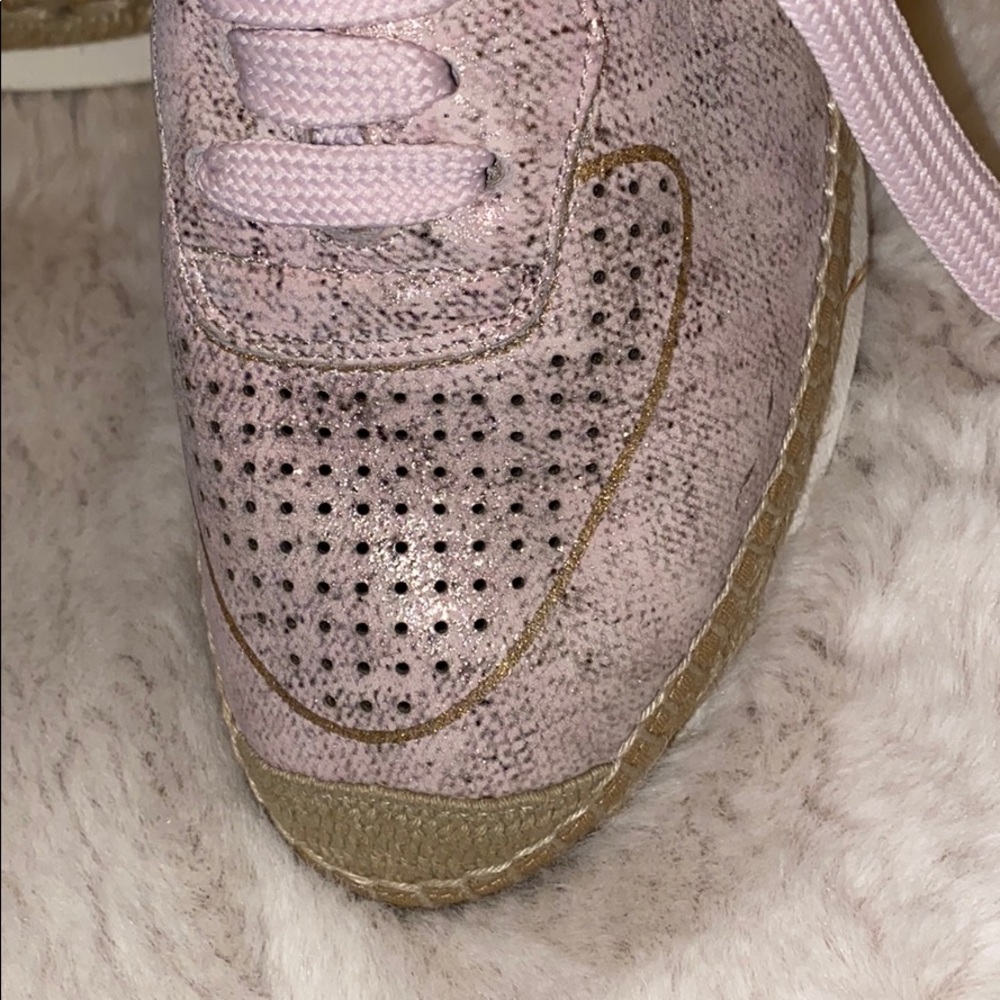 KANNA PINK IRIDESCENT Espadrille Sneakers - Picture 6 of 10